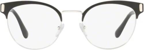 Prada Verhoog je stijl met deze hoogwaardige metalen bril Black Dames