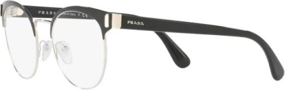 Prada Verhoog je stijl met deze hoogwaardige metalen bril Black Dames