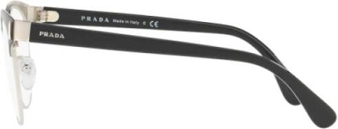 Prada Verhoog je stijl met deze hoogwaardige metalen bril Black Dames