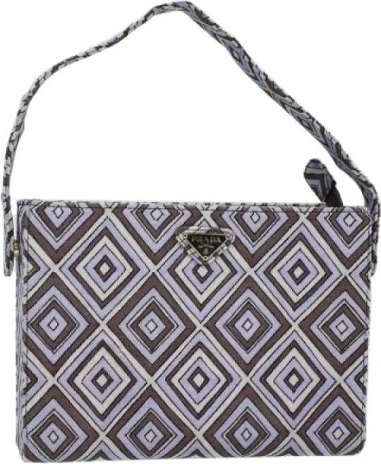 Prada Vintage Pre-owned Canvas prada-bags Paars Dames