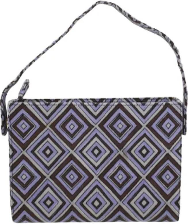 Prada Vintage Pre-owned Canvas prada-bags Paars Dames