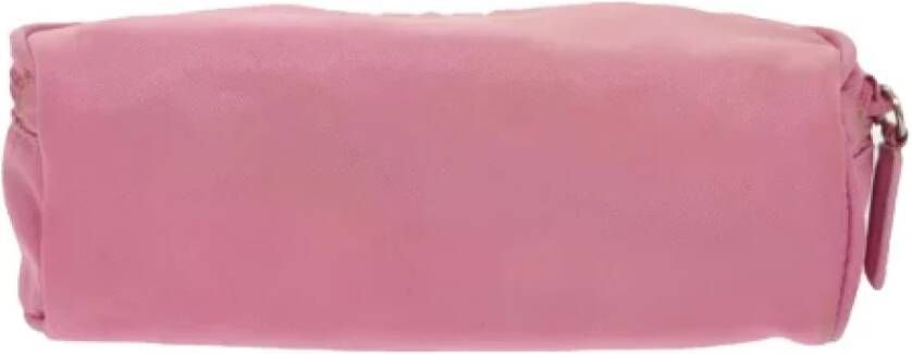 Prada Vintage Pre-owned Fabric clutches Roze Dames