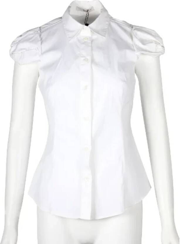 Prada Vintage Tweedehands overhemd en blouse Wit Dames