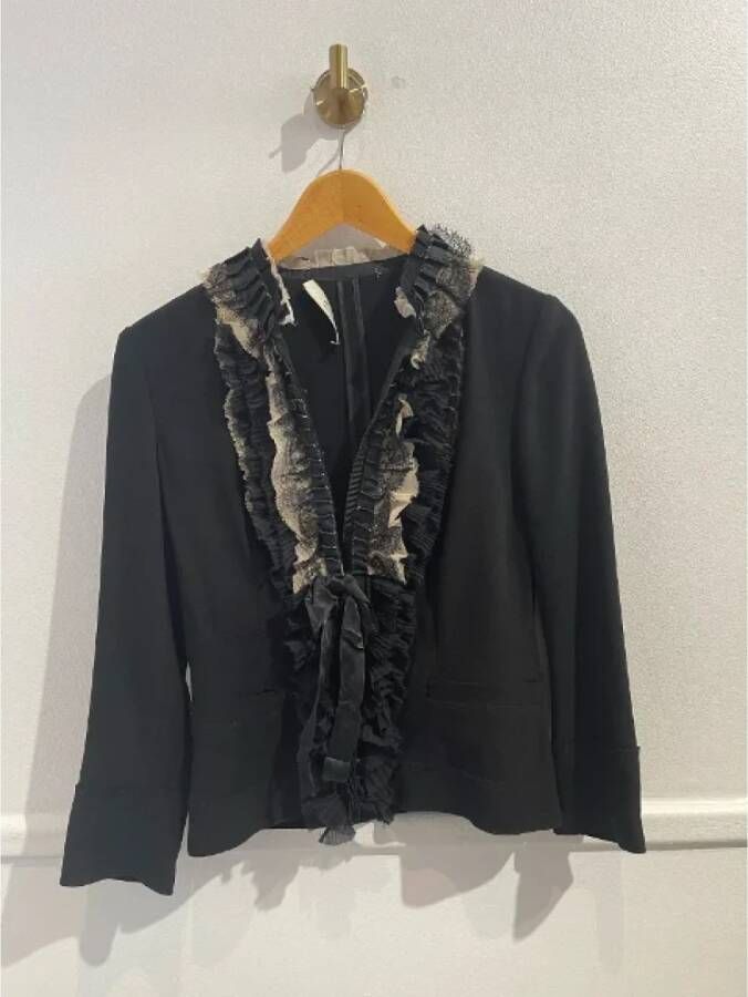 Prada Vintage Pre-owned Fabric tops Zwart Dames