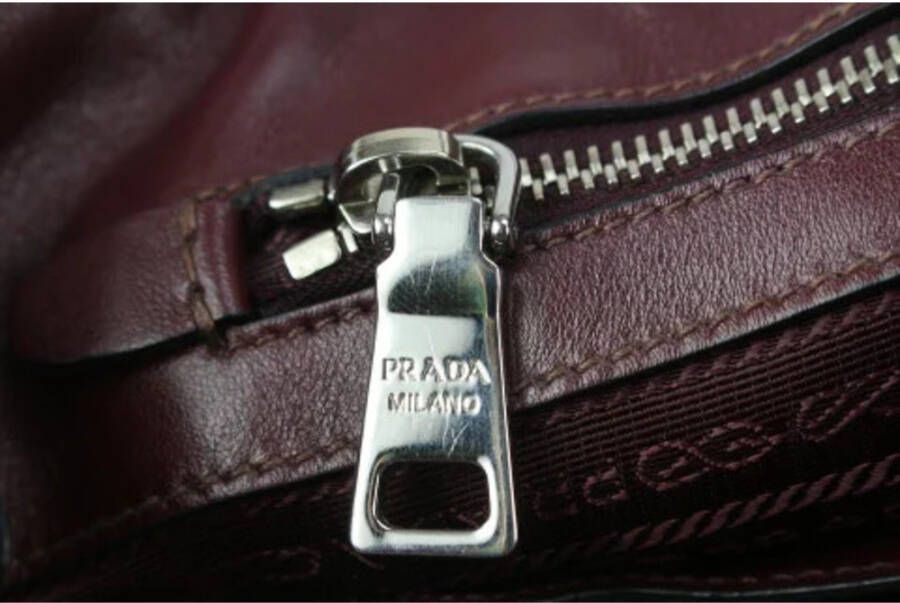 Prada Vintage Tweedehands handtas Bruin Dames