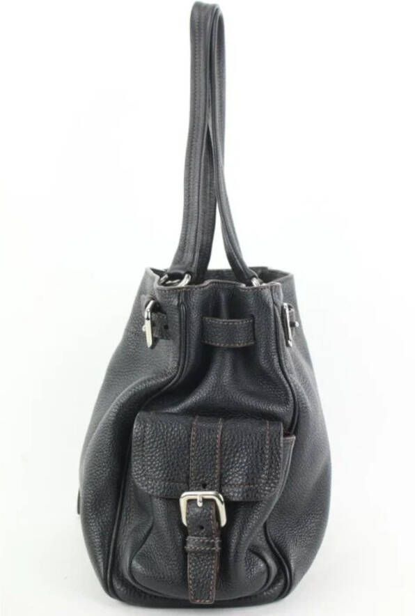 Prada Vintage Tweedehands schoudertas Zwart Dames