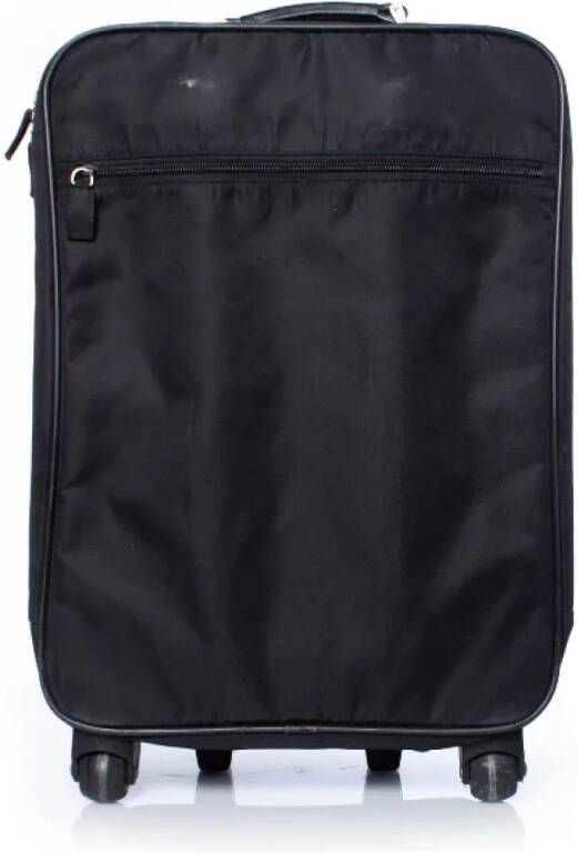 Prada Vintage Pre-owned Leather prada-bags Zwart Dames