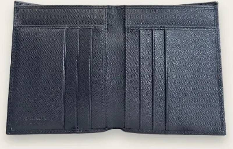 Prada Vintage Pre-owned Leather wallets Black Dames