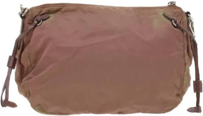 Prada Vintage Pre-owned Nylon prada-bags Bruin Dames