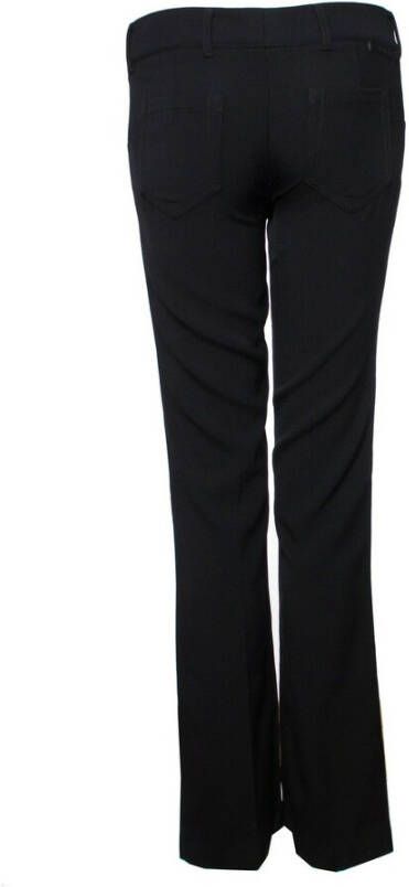 Prada Vintage Pre-owned rib trousers. Zwart Dames