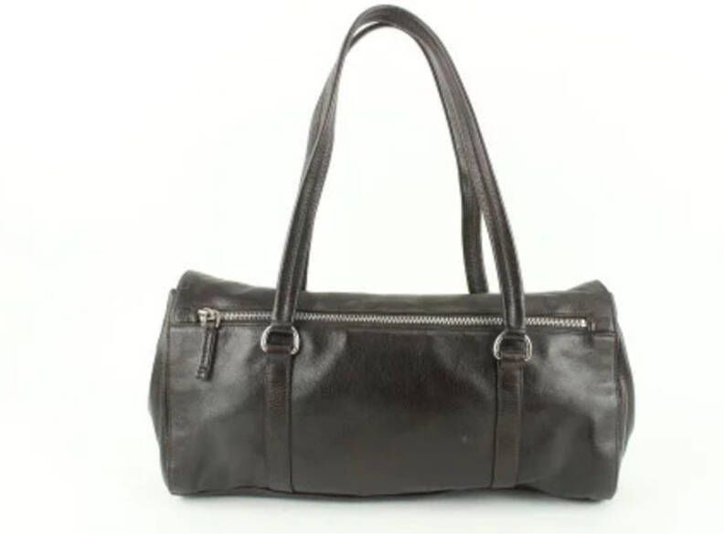 Prada Vintage Tweedehands schoudertas Zwart Dames