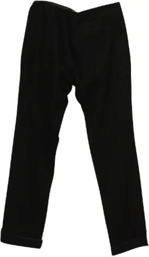 Prada Vintage Pre-owned Wool bottoms Black Dames