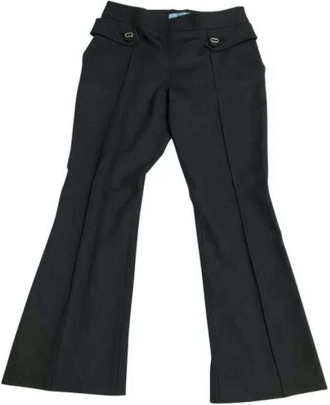 Prada Vintage Tweedehands broek Zwart Dames