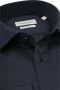 Profuomo Twill Overhemd Sleeve 7 Navy Blauw Heren - Thumbnail 2
