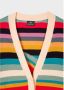 PS By Paul Smith Multicolor Swirl Stripe Wol Cardigan Multicolor Dames - Thumbnail 3