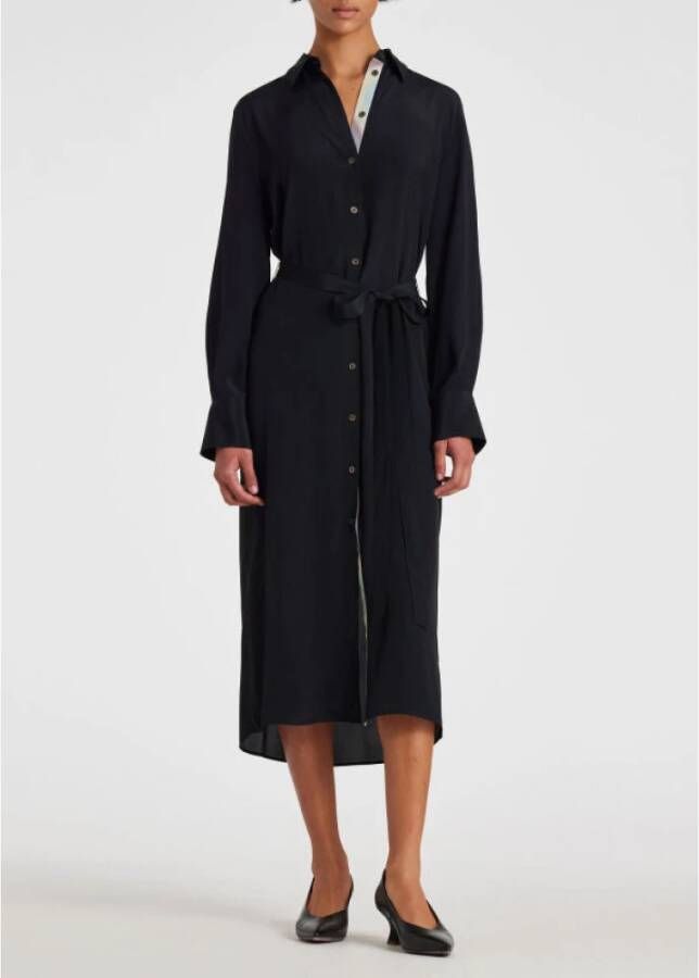 PS By Paul Smith Single-Breasted Coats Zwart Dames
