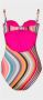 PS By Paul Smith Multicolor Gestreepte Zwembroek Ss23 Multicolor Dames - Thumbnail 4