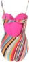 PS By Paul Smith Multicolor Gestreepte Zwembroek Ss23 Multicolor Dames - Thumbnail 2