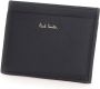 PS By Paul Smith Leren kaarthouder met handtekeningstreep print Black Heren - Thumbnail 3