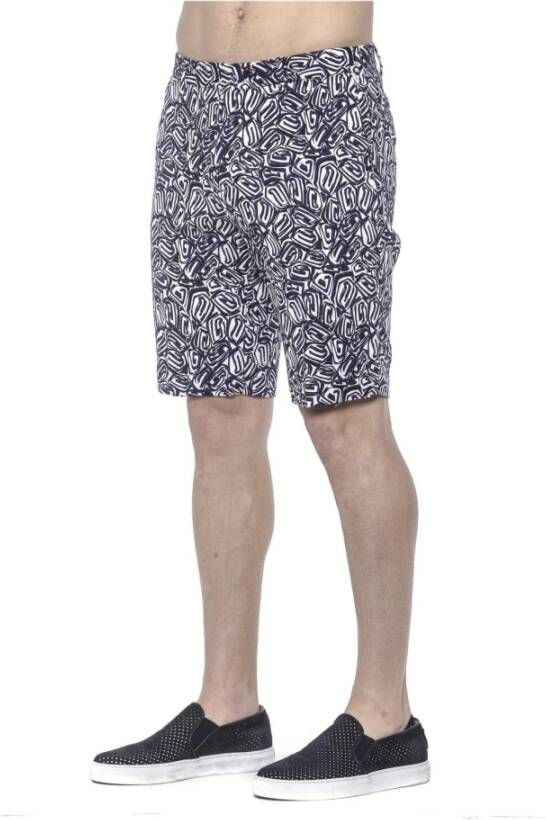 PT Torino Blue Cotton Short Blauw Heren