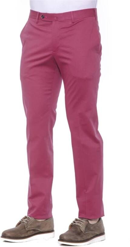 PT Torino Fuchsia Cotton Jeans & Pant Roze Heren