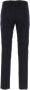 PT Torino Middernachtblauwe Stretch Wollen Broek Blauw Heren - Thumbnail 2