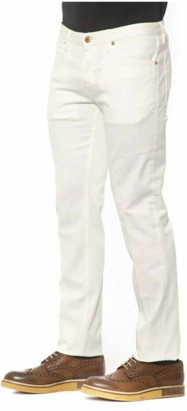 PT Torino Witte katoenen jeans Hijgen Wit Heren