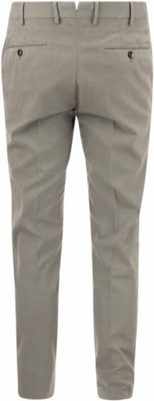 PT Torino Super slanke katoenen broek Grijs Heren