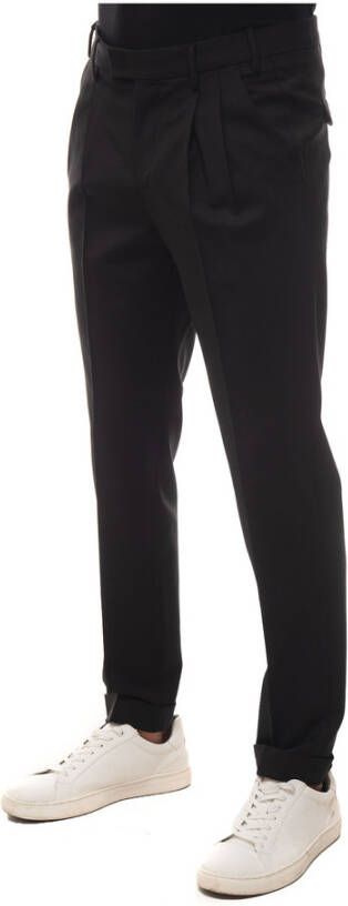 Pt01 Geplooide broek Zwart Heren
