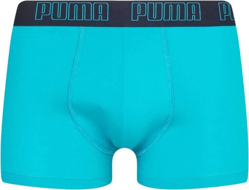 Puma Aqua Combo Basic Trunk Boxershorts Blauw Heren