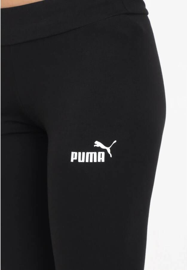 Puma Klassieke zwarte leggings met logo Black Dames