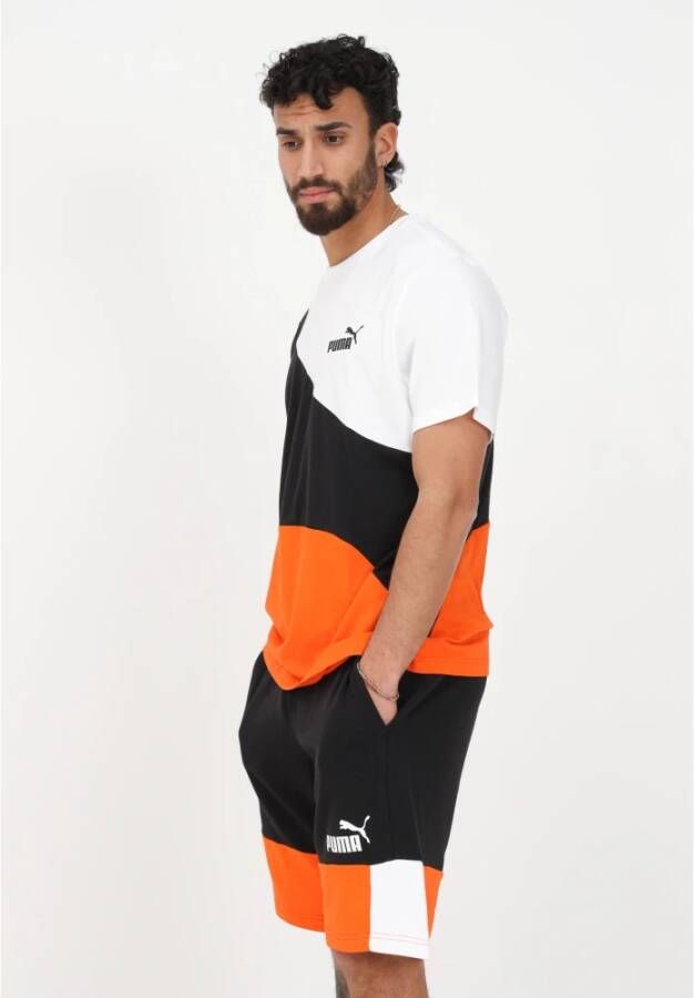 Puma Urban Sportieve Lange Shorts Oranje Heren