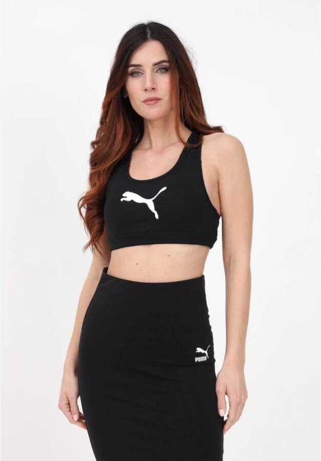 Puma Mouwloze tops in zwart en grijs Zwart Dames