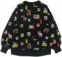 Puma Oversized Bedrukte Sweater Zwart Dames - Thumbnail 2