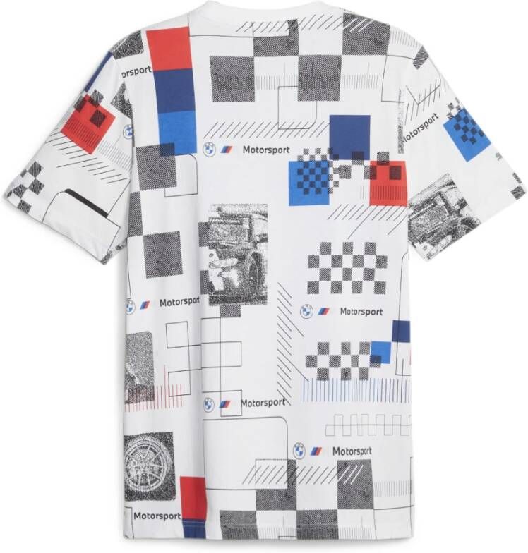 Puma BMW Motorsport AOP T-shirt Wit Heren