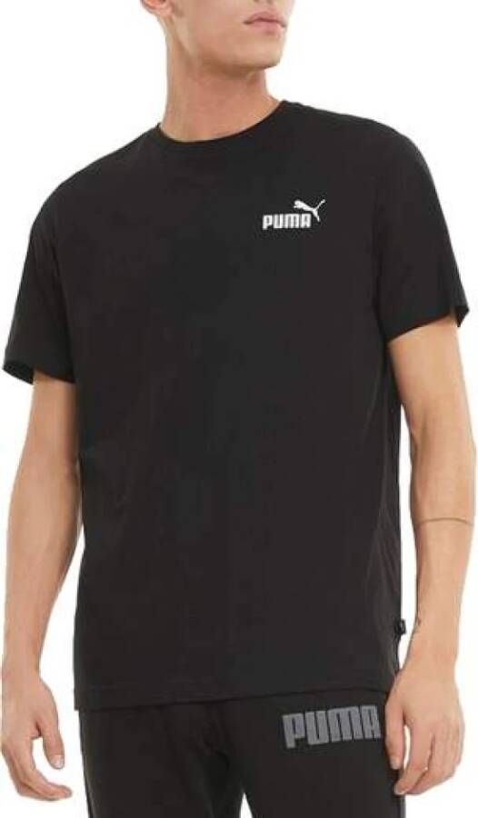 Puma Essential Logo T-Shirt Zwart Heren