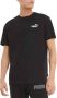 Puma Bedrukt Logo Katoenen T-Shirt Zwart Black Heren - Thumbnail 4