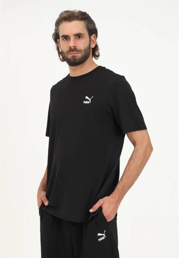 Puma Klassiek Zwart Logo T-shirt Black Heren - Foto 2
