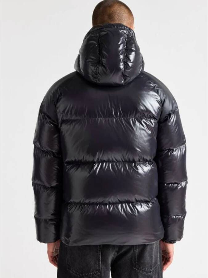 Pyrenex Unisex Gewatteerde Jas met Capuchon Sten Zwart Heren