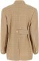 Quira Stijlvolle Wollen Blazer met Borduursel Beige Dames - Thumbnail 2