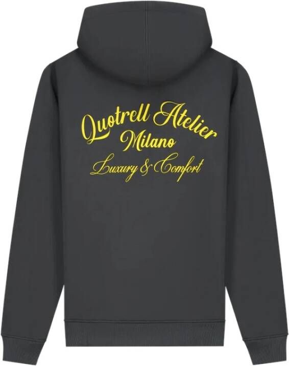 Quotrell Milano Hoodie Heren Grijs Zwart Heren