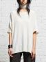 R13 Naadloze Boxy T-shirt White Dames - Thumbnail 2