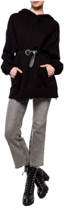 R13 Sweatshirt met capuchon Zwart Dames
