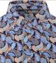 R2 Amsterdam R2 Tencel Poloshirt Paisley Donkerblauw - Thumbnail 2