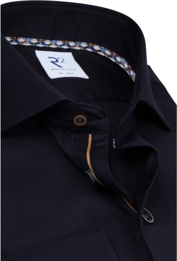 R2 Amsterdam R2 Overhemd Twill Donkerblauw - Foto 2