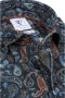 R2 Amsterdam R2 Overhemd Widespread Paisley Donkerblauw - Thumbnail 2