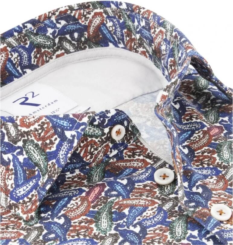 R2 Amsterdam R2 Overhemd Widespread Paisley Meerkleurig - Foto 2
