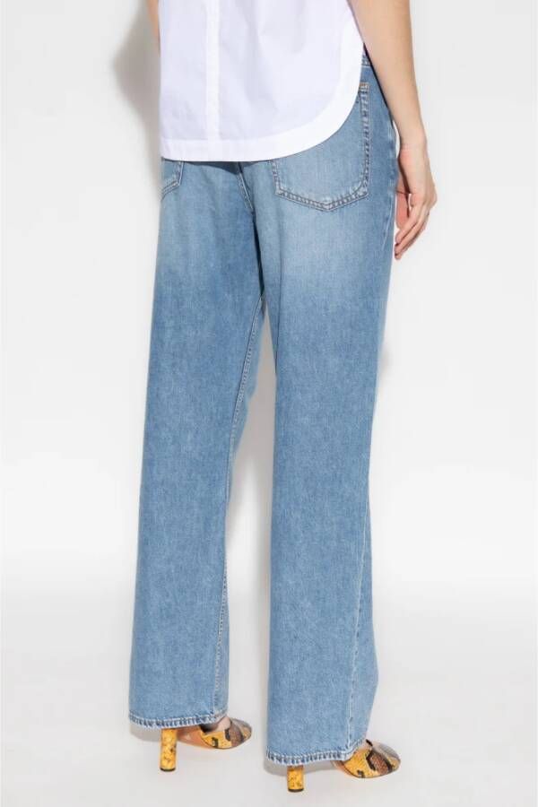 Rag & Bone Audrey wijde pijp jeans Blue Dames