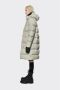 Rains Lange Pufferjas Cement Beige Dames - Thumbnail 2