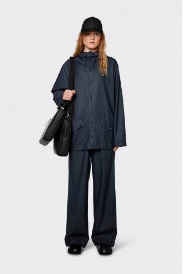 Rains Eigentijdse Waterdichte Jas Blauw Dames